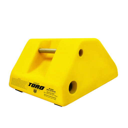 TACO DE POLIURETANO 255 TONELADAS WC-UY810 CERTIFICADO - TORO WHEEL CHOCKS
